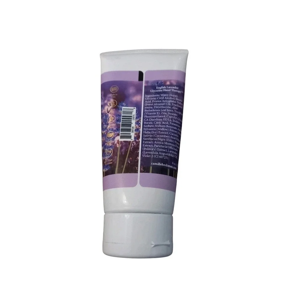 Camille Beckman Glycerine Hand Therapy Cream 6 oz English Lavender Scent Sealed